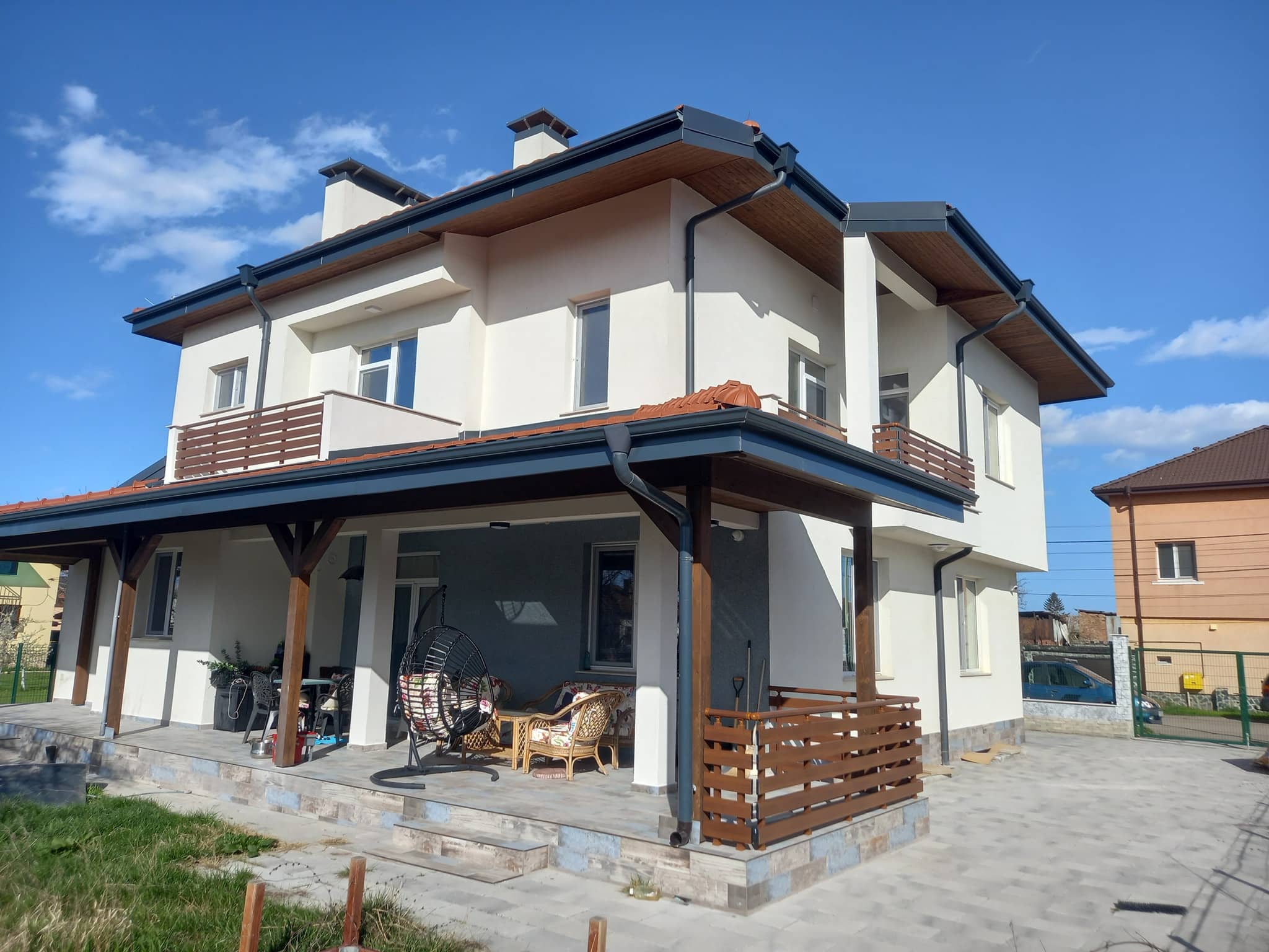 aluminiev parapet vila 10